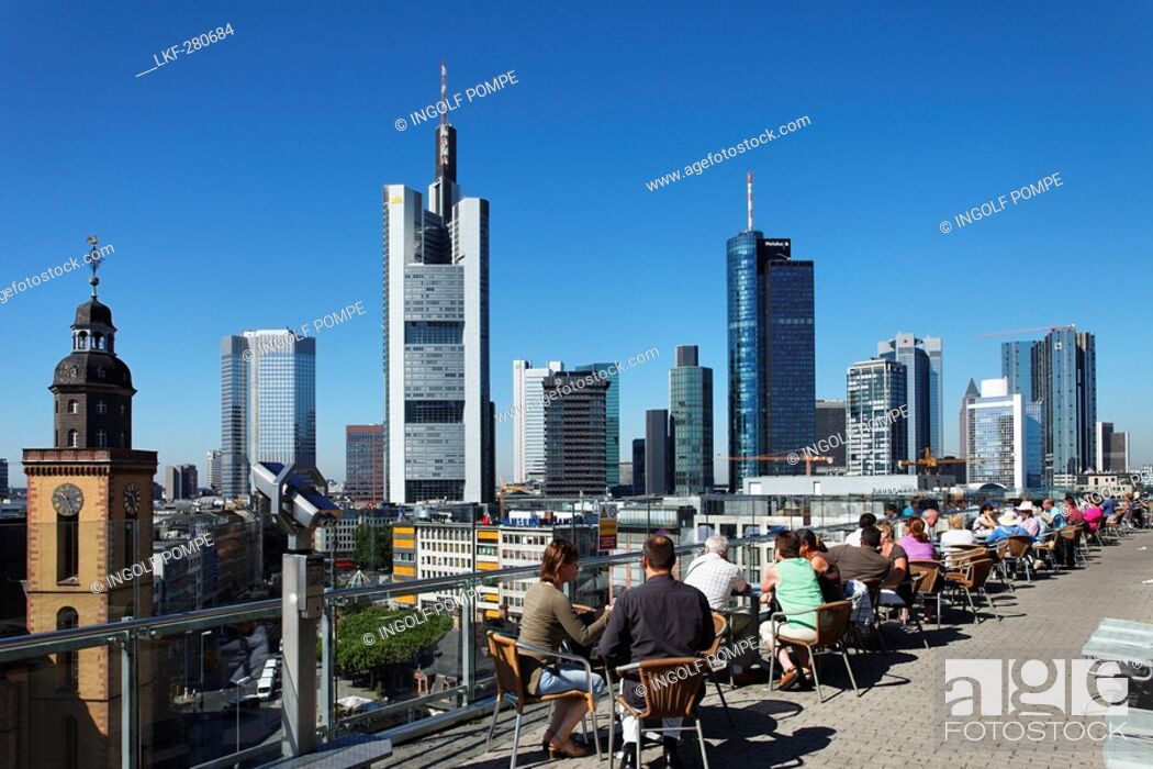 Hauptwache And St Catherine S Church Skyscrapers In Background