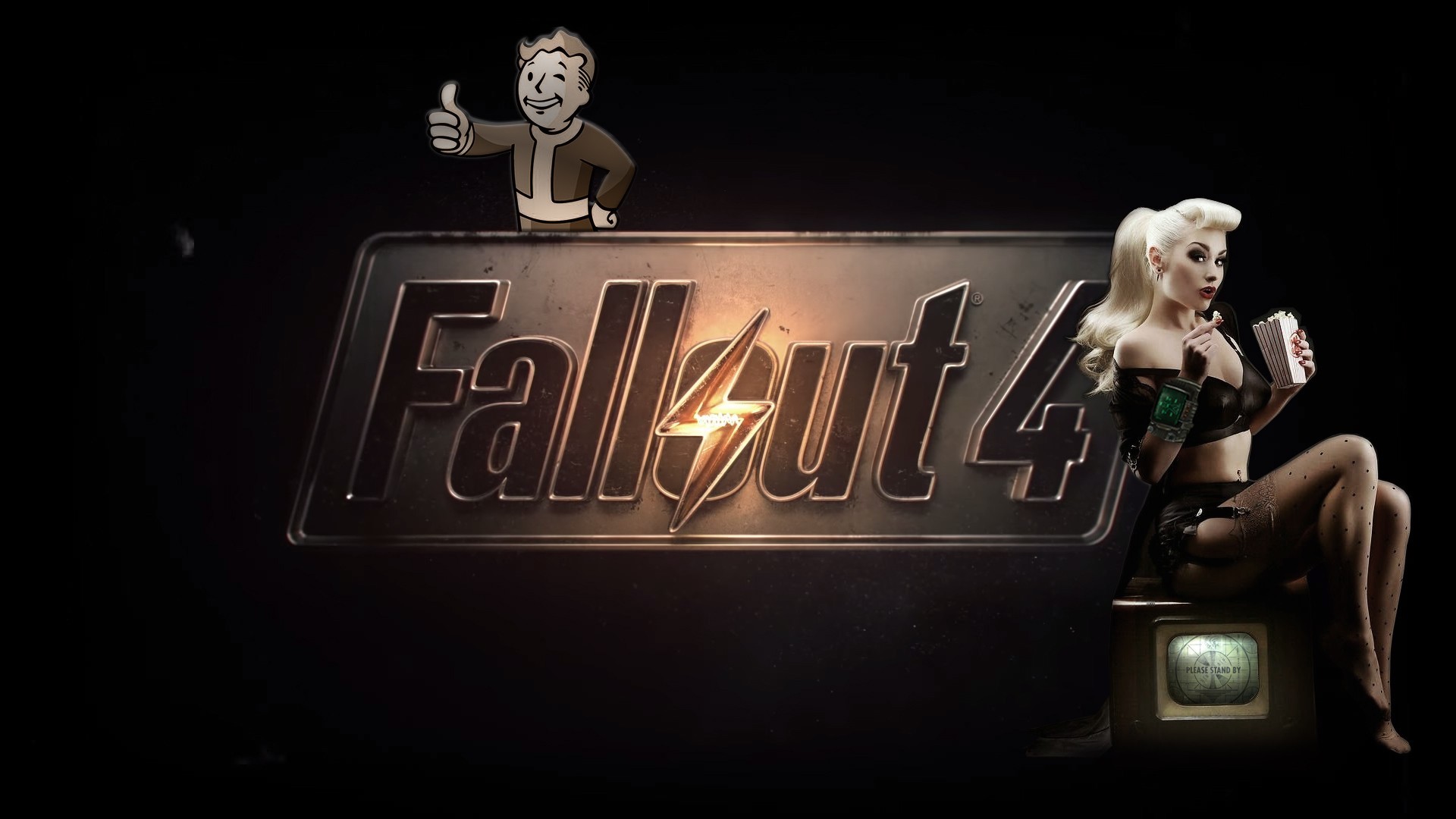 Home Games HD Wallpaper Fallout Girl Game