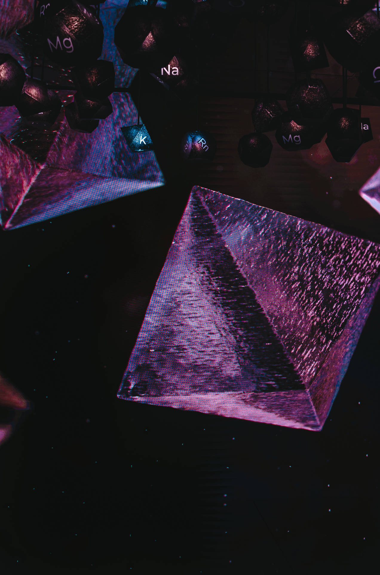Dark Neon iPhone Wallpaper