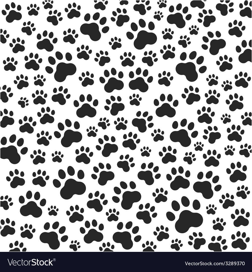 Cat Or Dog Paws Background Royalty Vector Image