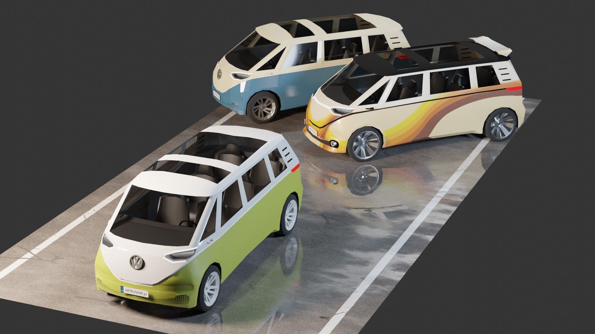 Volkswagen ID Buzz   3D Model by NETRUNNER pl