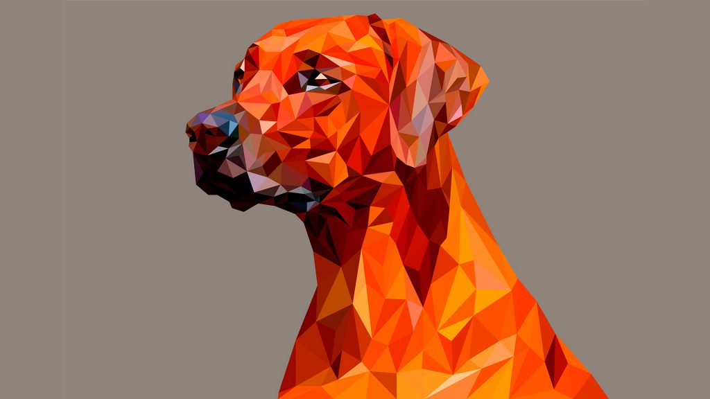 Low Poly Dog Wallpaper