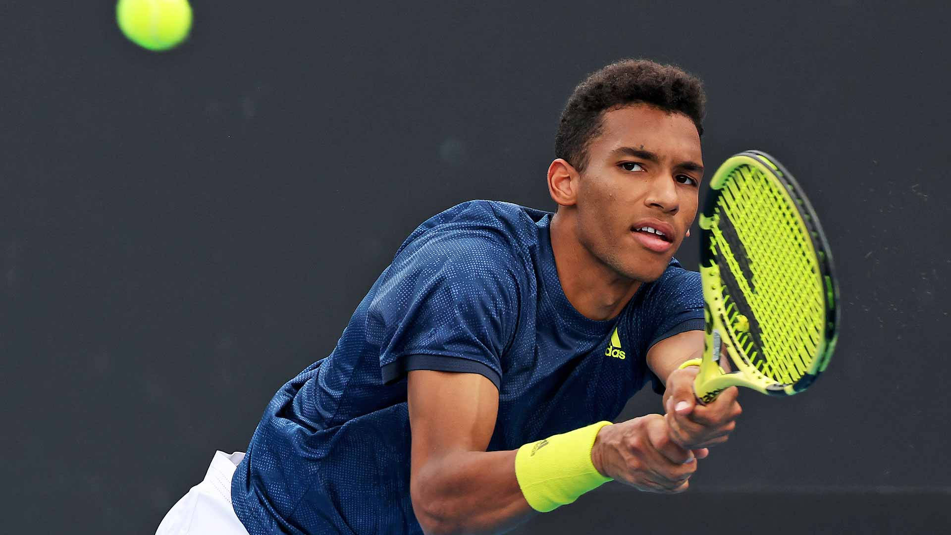 Felix Auger Aliassime Annoyed Expression Wallpaper