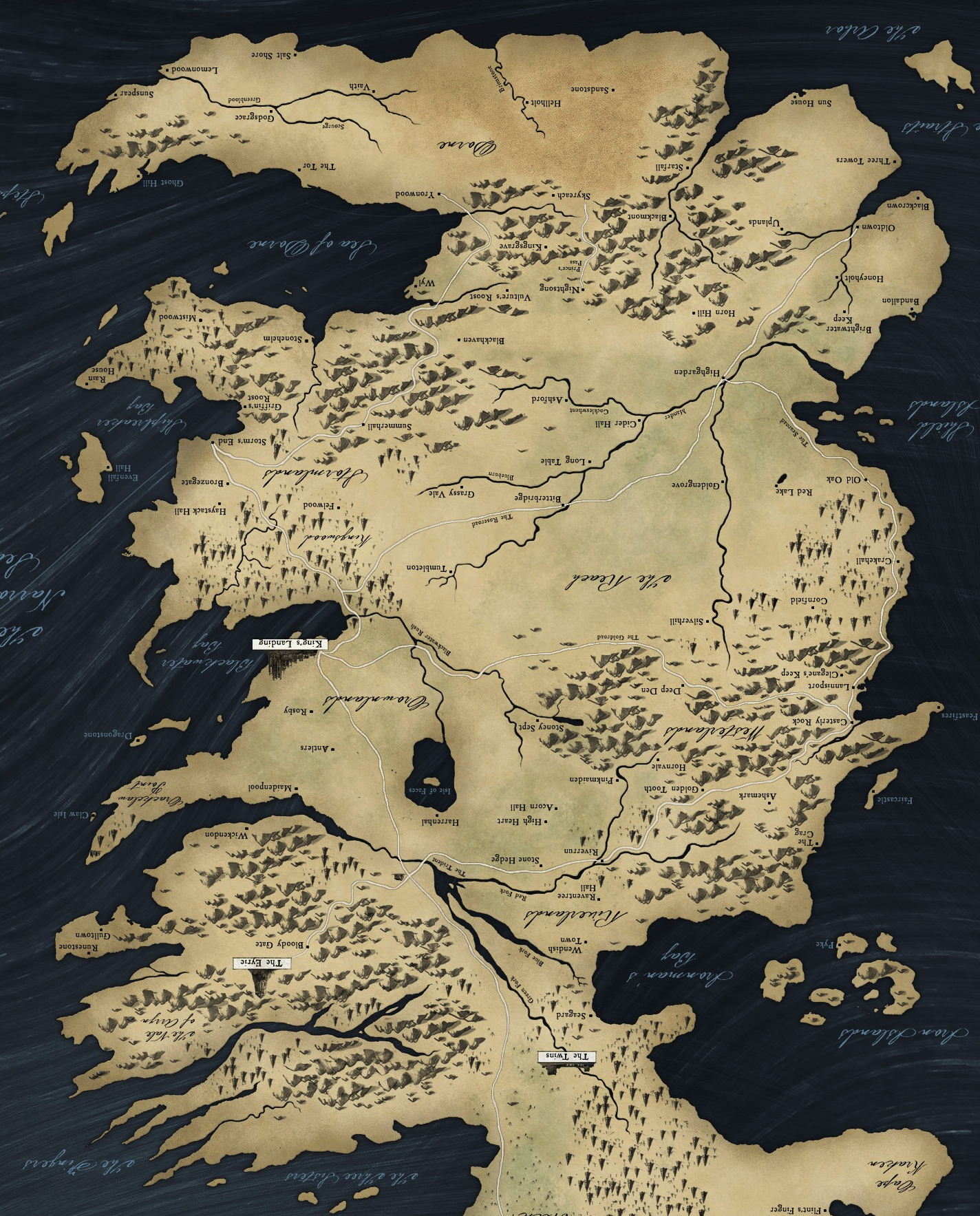 Game Of Thrones Map Westeros And Essos Wallpaper Best