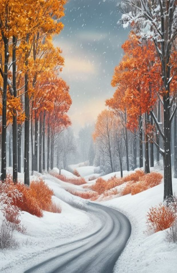 Fall Winter Background Wallpaper