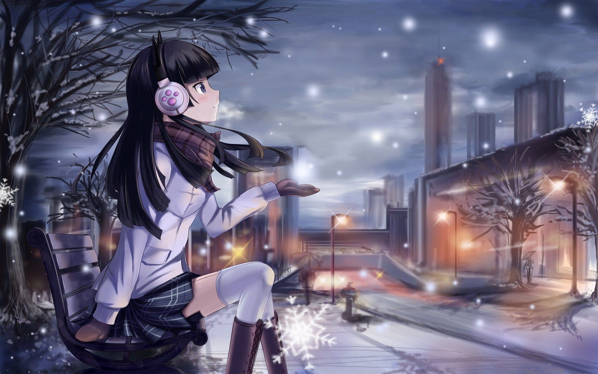 Beautiful Winter Anime Pictures Digiatto HD Wallpaper And
