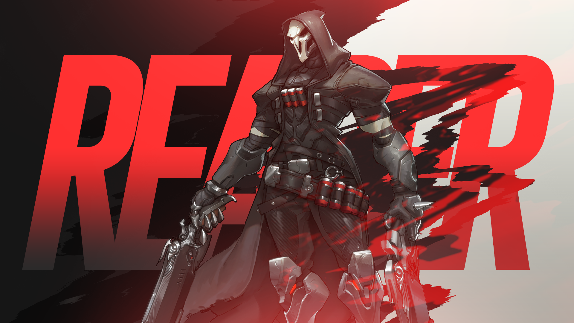 Overwatch   Reaper Wallpaper by MikoyaNx on