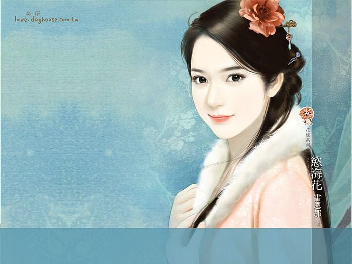 of Ancient Chinese Women 14 illustration painting artwork of Chinese