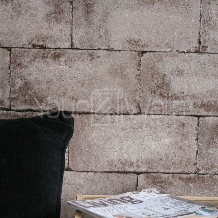 Breeze Block Wallpaper Stone Concrete Brick Effect In Beige