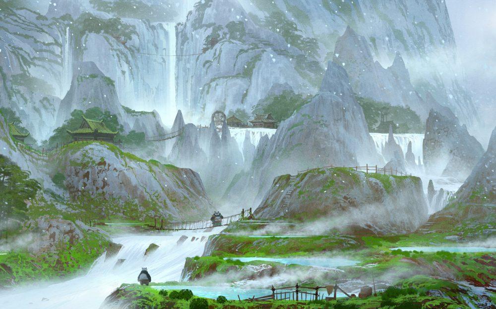 Kung Fu Panda Painting Landscape Desktop Wallpaper 8wallpaper