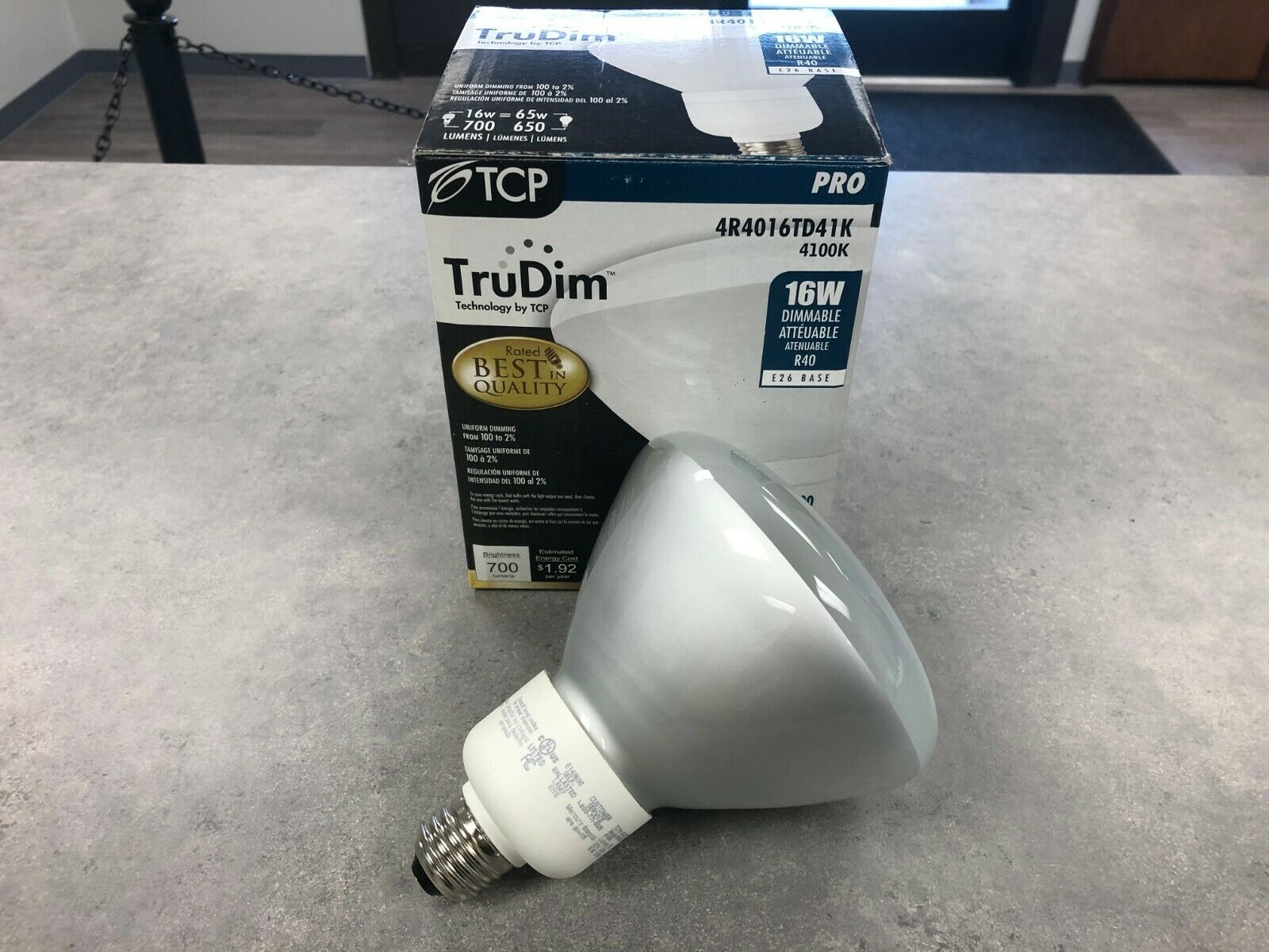 Tcp 16w Cfl R40 Flood Lamp 120v 4100k Online