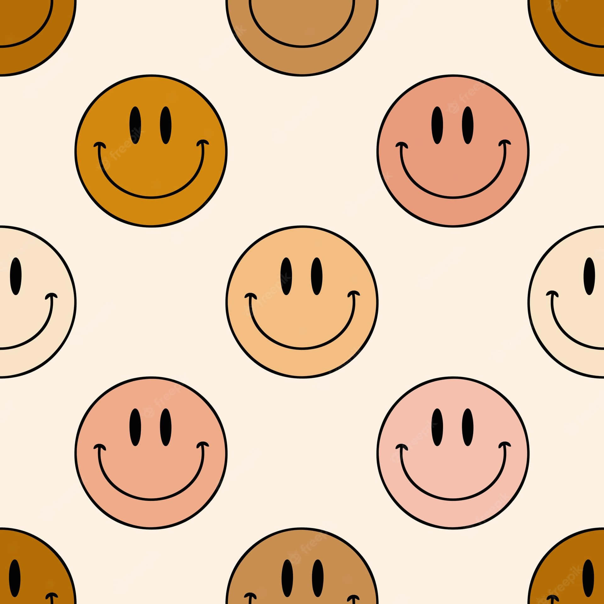 Smiley Faces Background Wallpaper