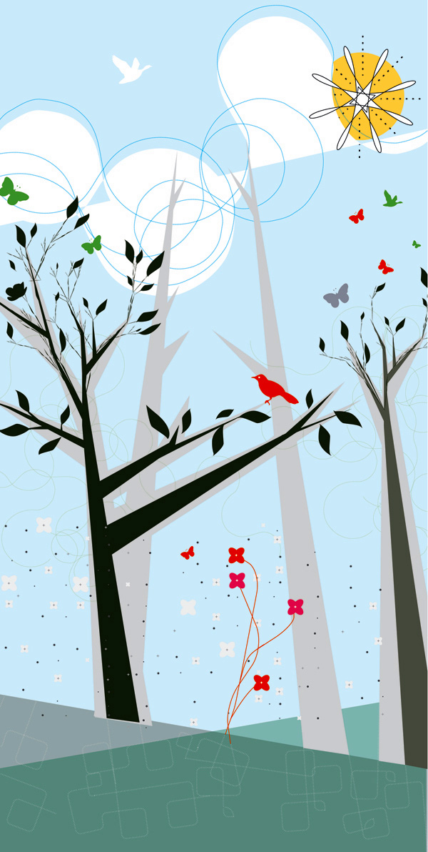 Forest Paper By Peng Creative Nursery Wallpaper Decor