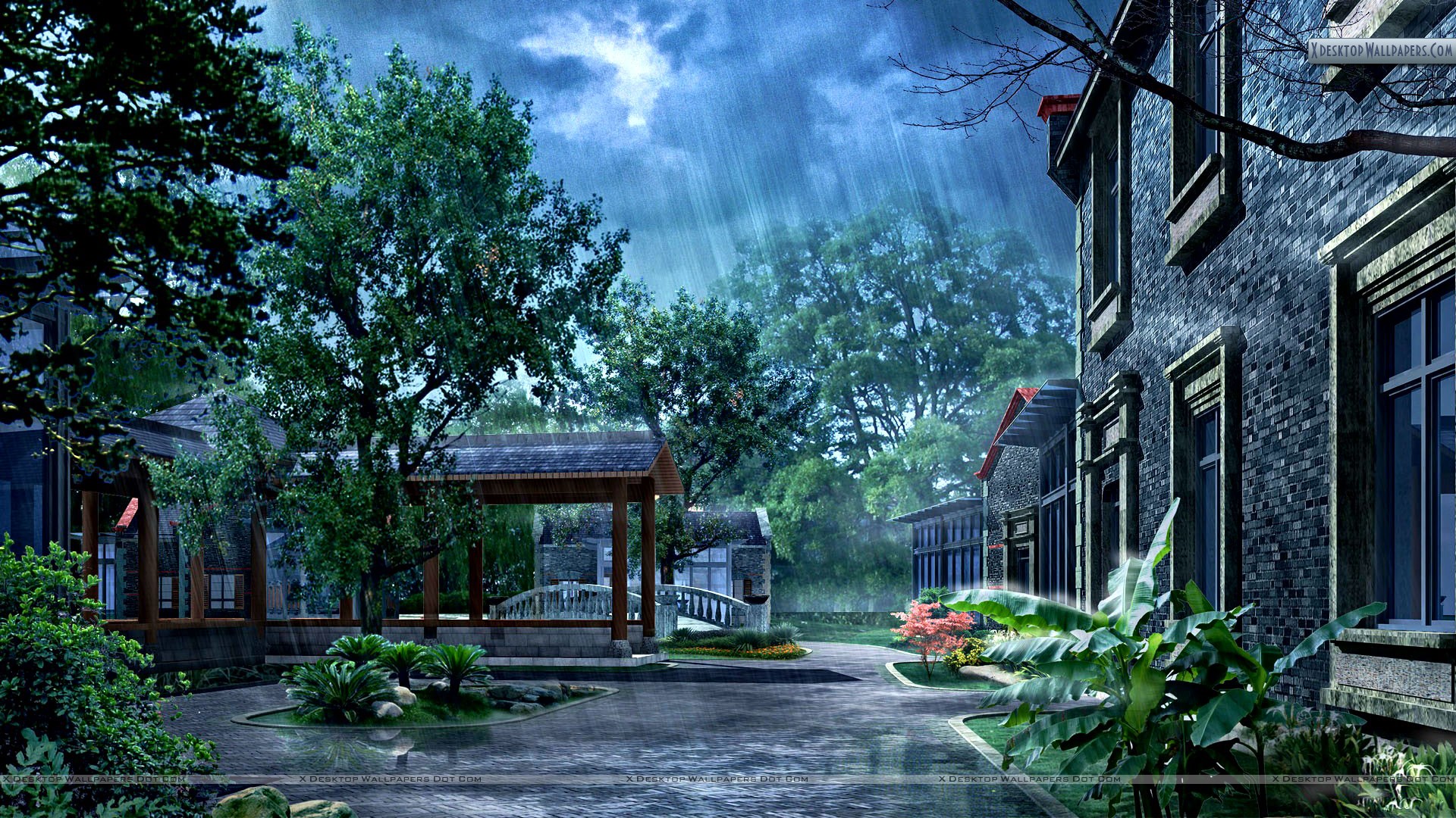 Rainy day  Other  Anime Background Wallpapers on Desktop Nexus Image  2266192