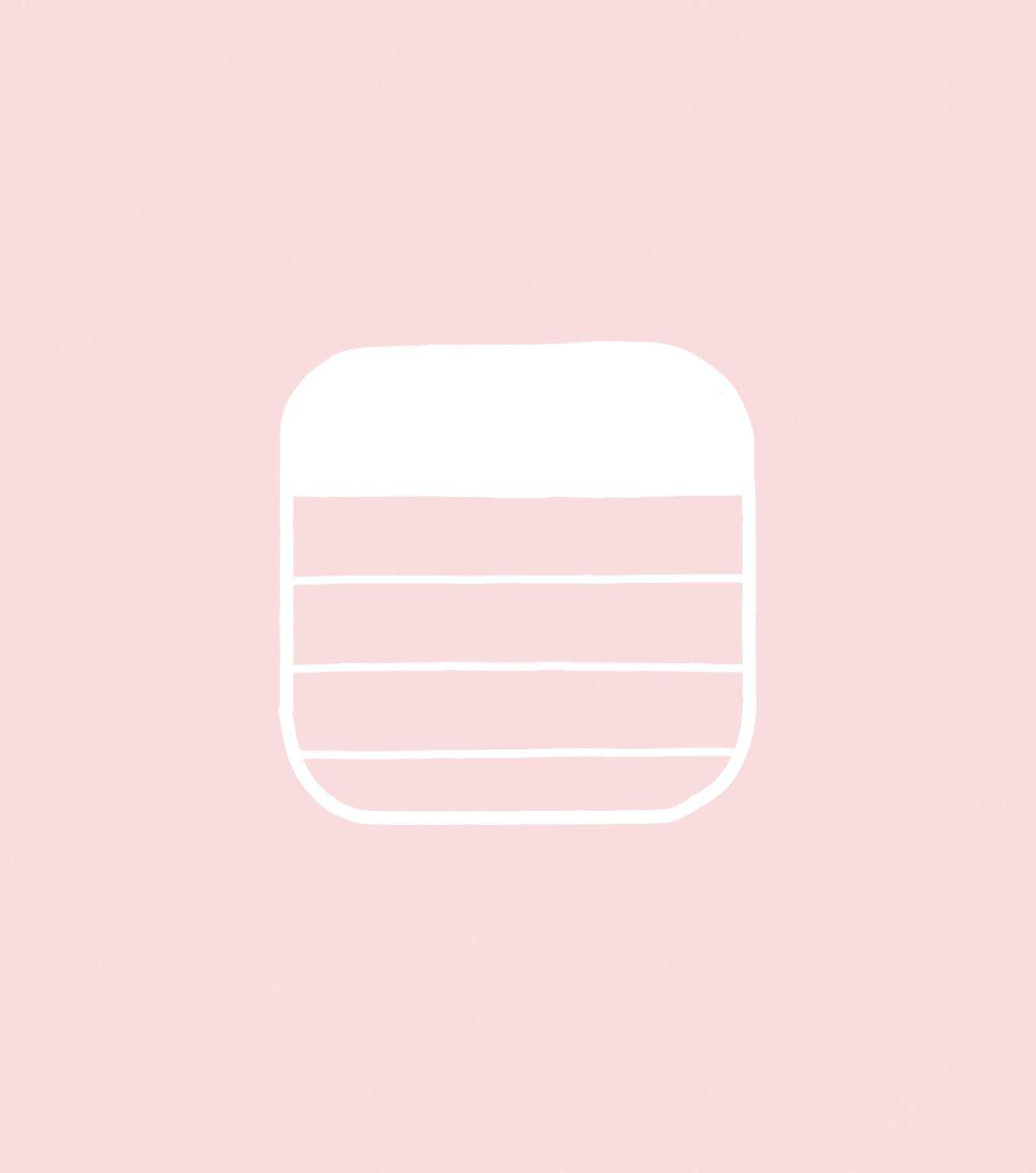 Notes Icon Pale Pink Ios App Design Iphone