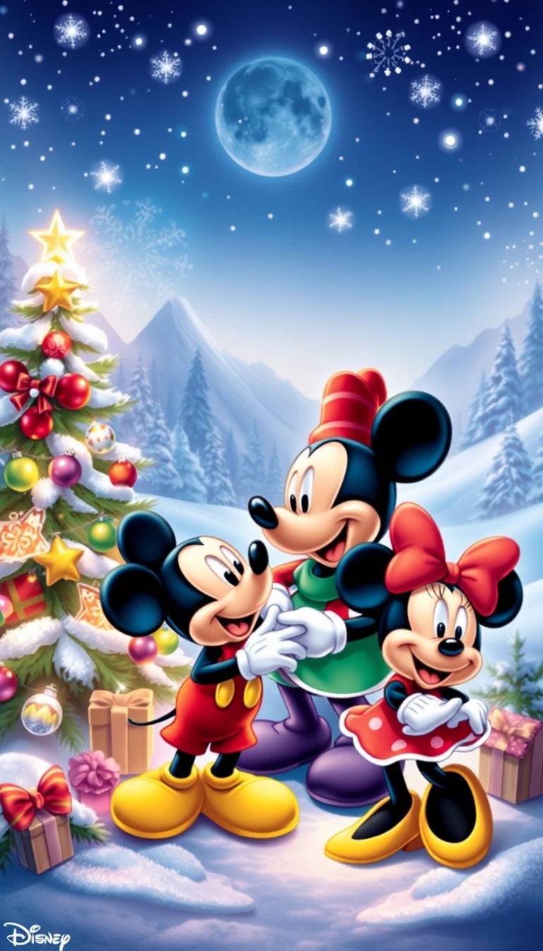 Disney Christmas Phone Wallpaper