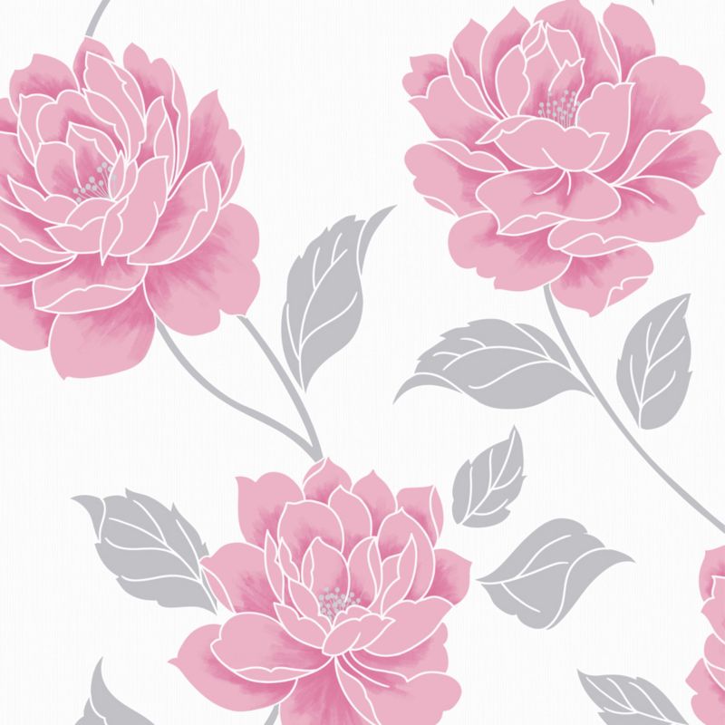 Rosa Bild: Pink Paste The Wall Wallpaper