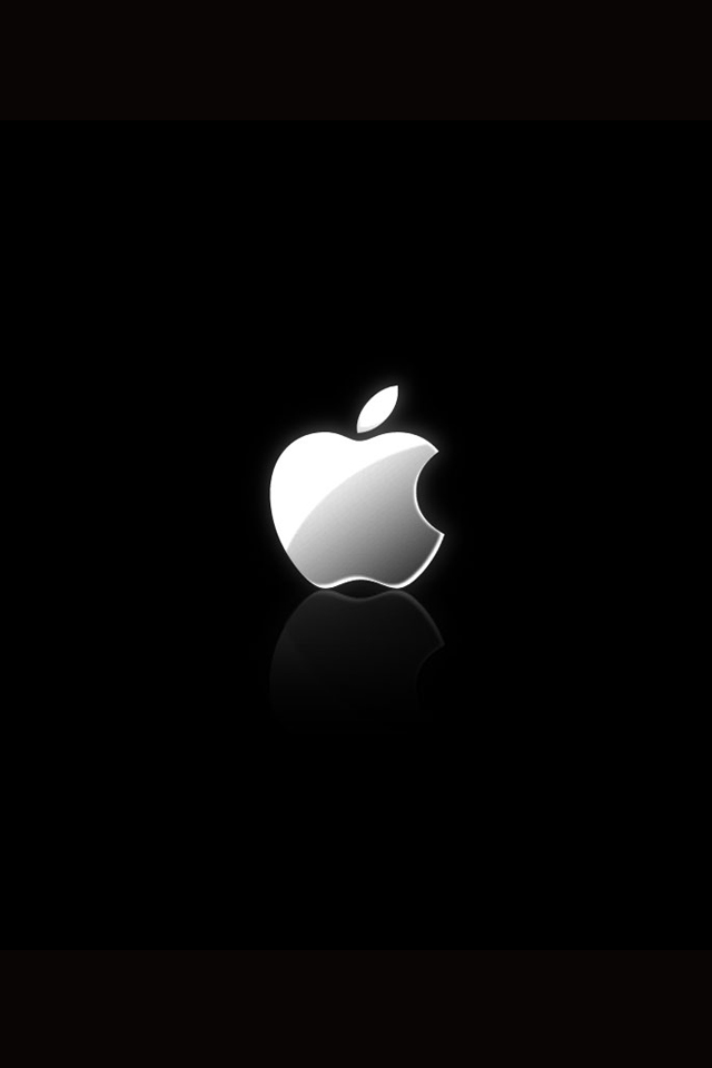 iPhone Wallpaper 4s With Apple Logo