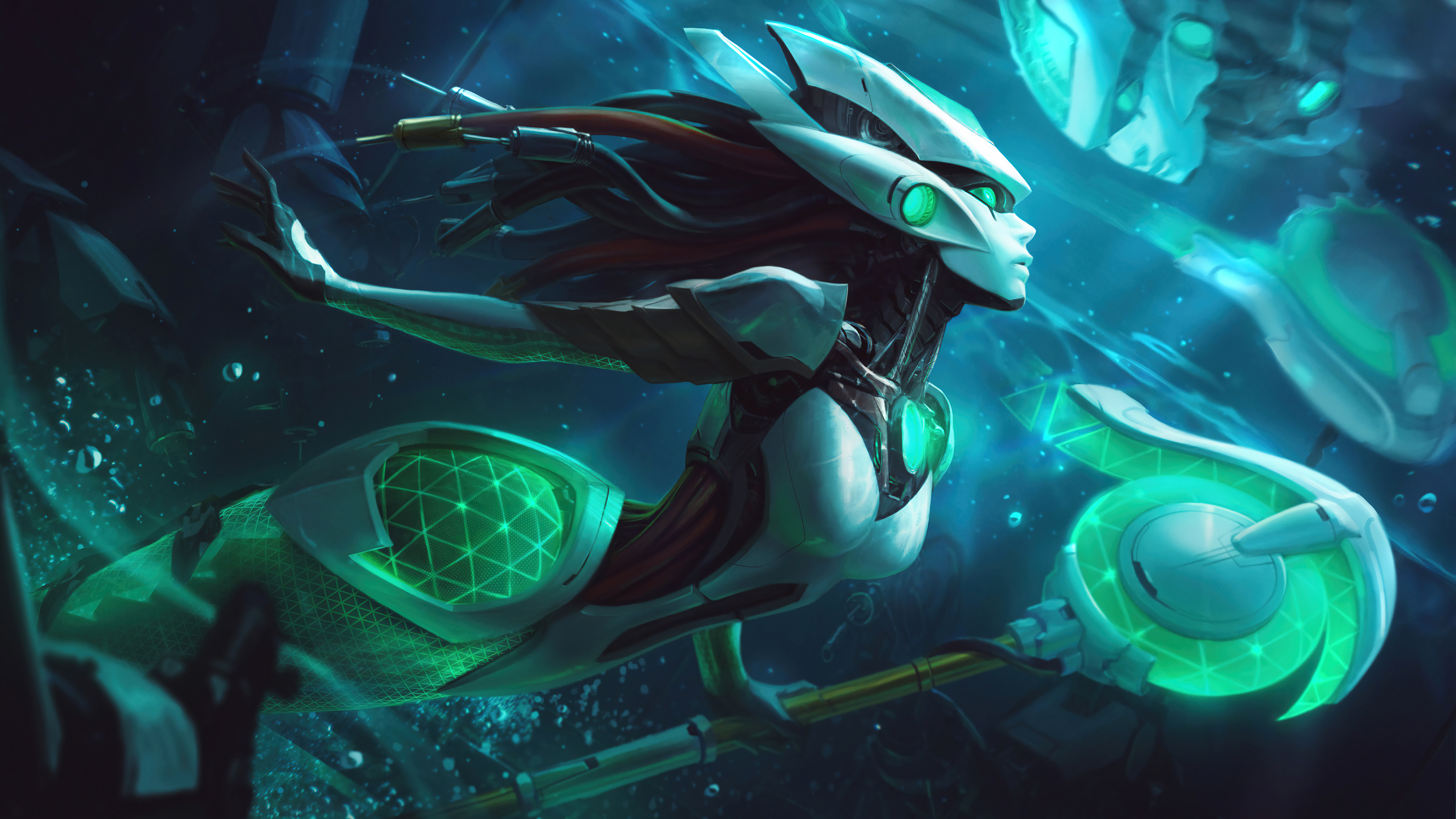 Program Nami Lol Wild Rift Wallpaper 8k 4k Pc Desktop 3940a