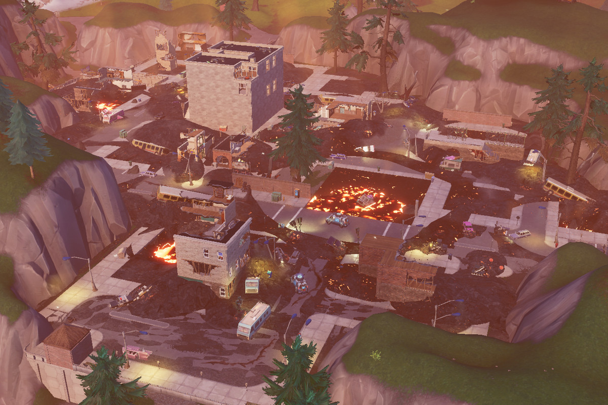 Fortnite S Volcano Erupted Destroying Tilted Towers And Retail