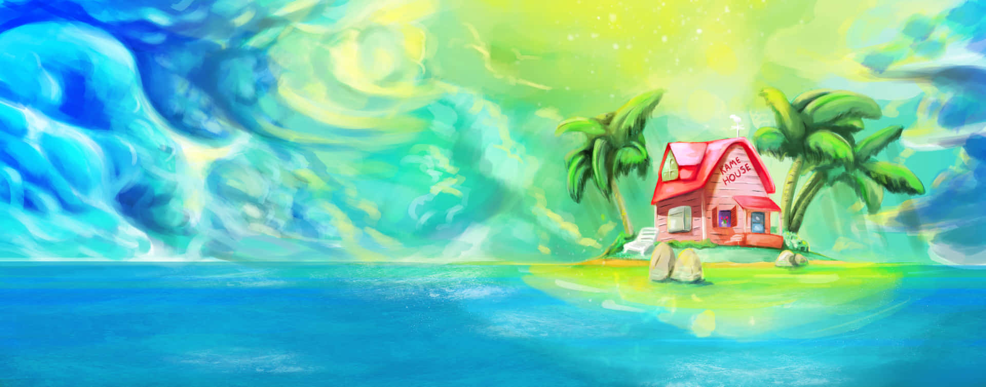 Kame House Dragon Ball Super Wallpaper 4k