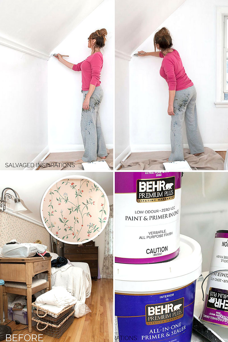 Free download How To Paint Over Wallpaper Salvaged Inspirations