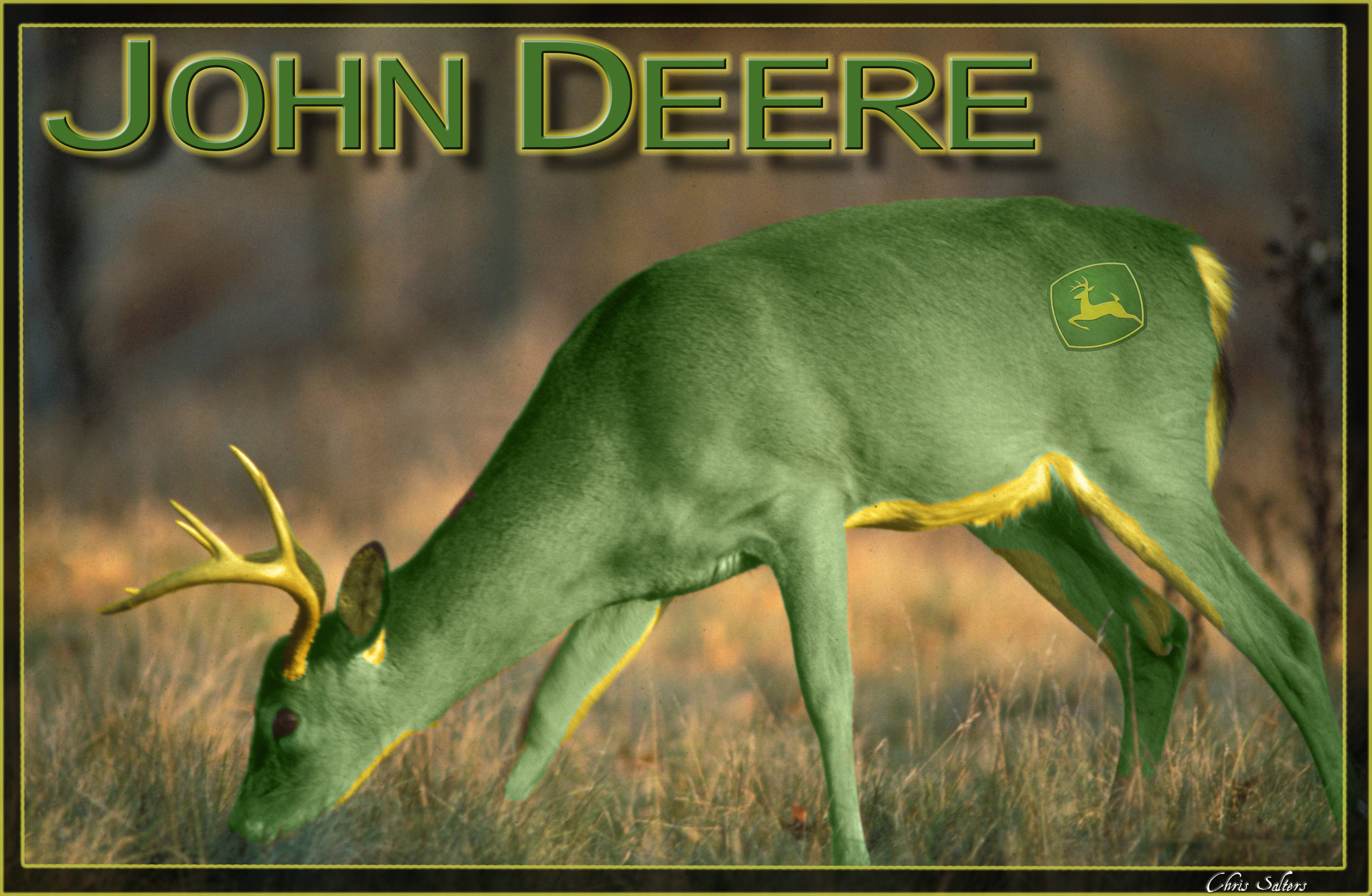 The Real John Deere Cool Logo HD Wallpaper