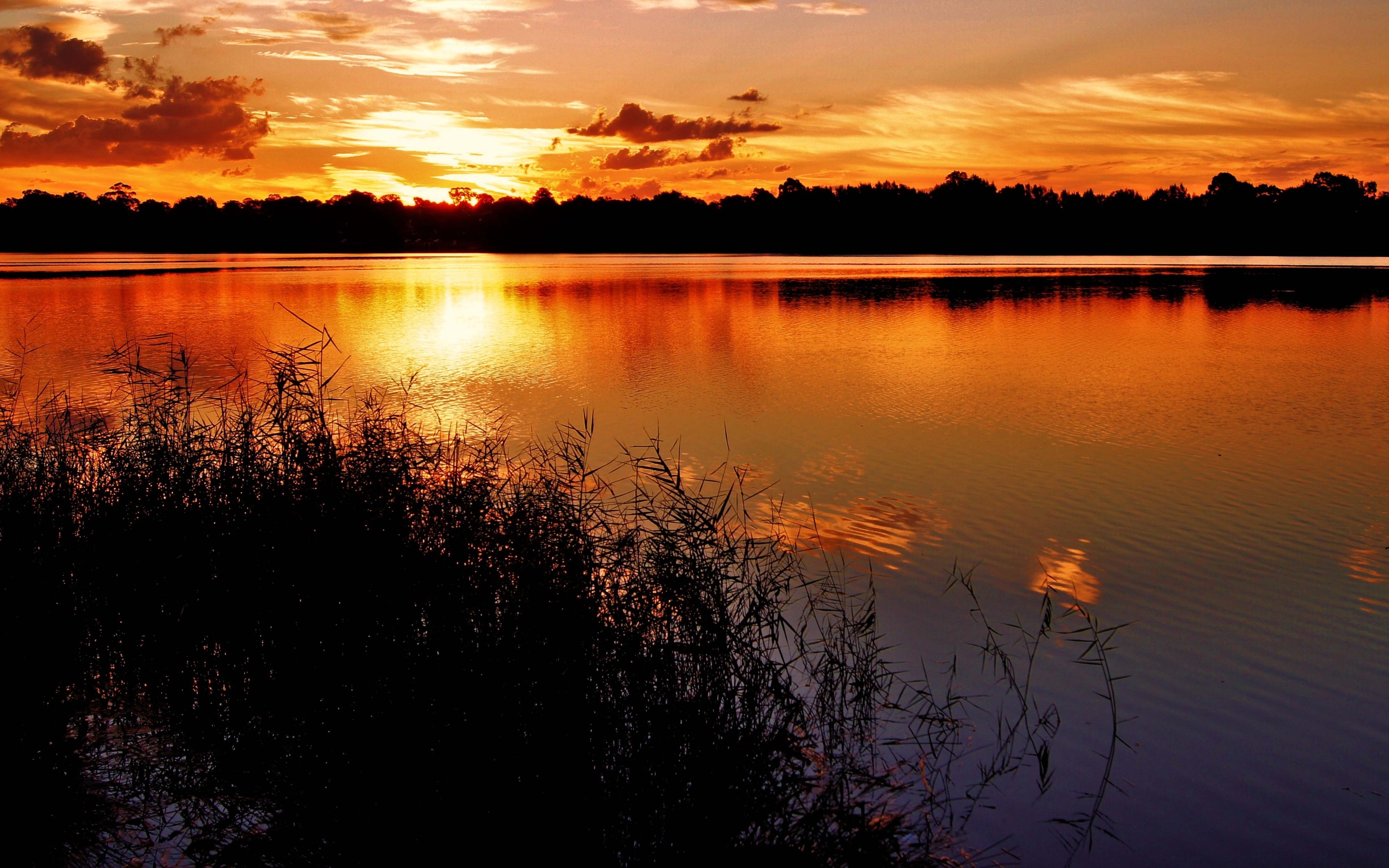  sunset at the lake HD Desktop Wallpaper HD Desktop Wallpaper