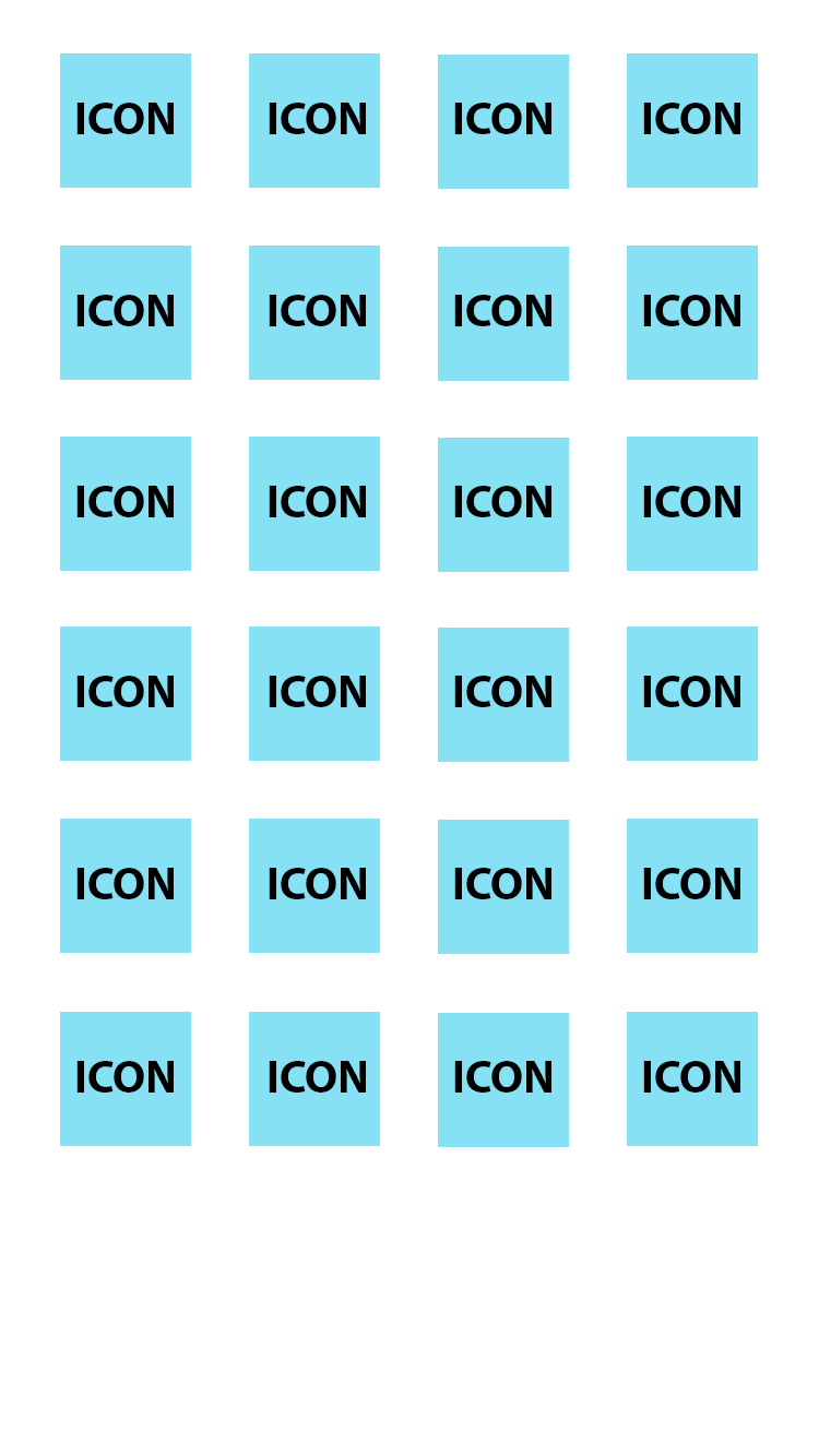 iPhone Wallpaper Template With Grid