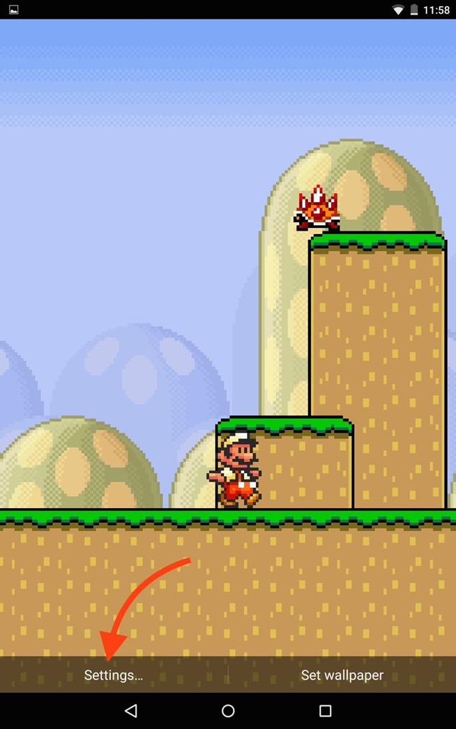 Mario Live Wallpaper Classic Side Scrolling Action For Your Home Or