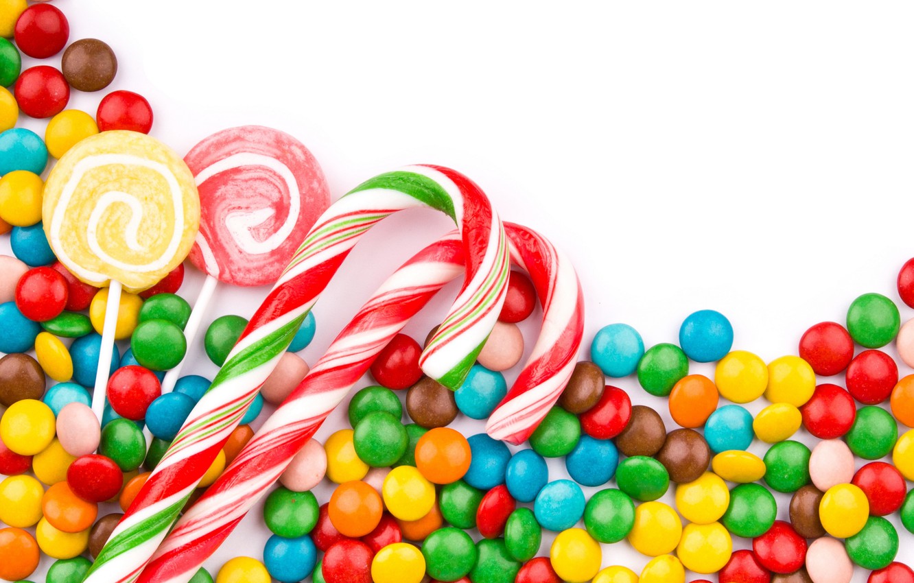 Wallpaper Colorful Candy Lollipops Sweet Image For