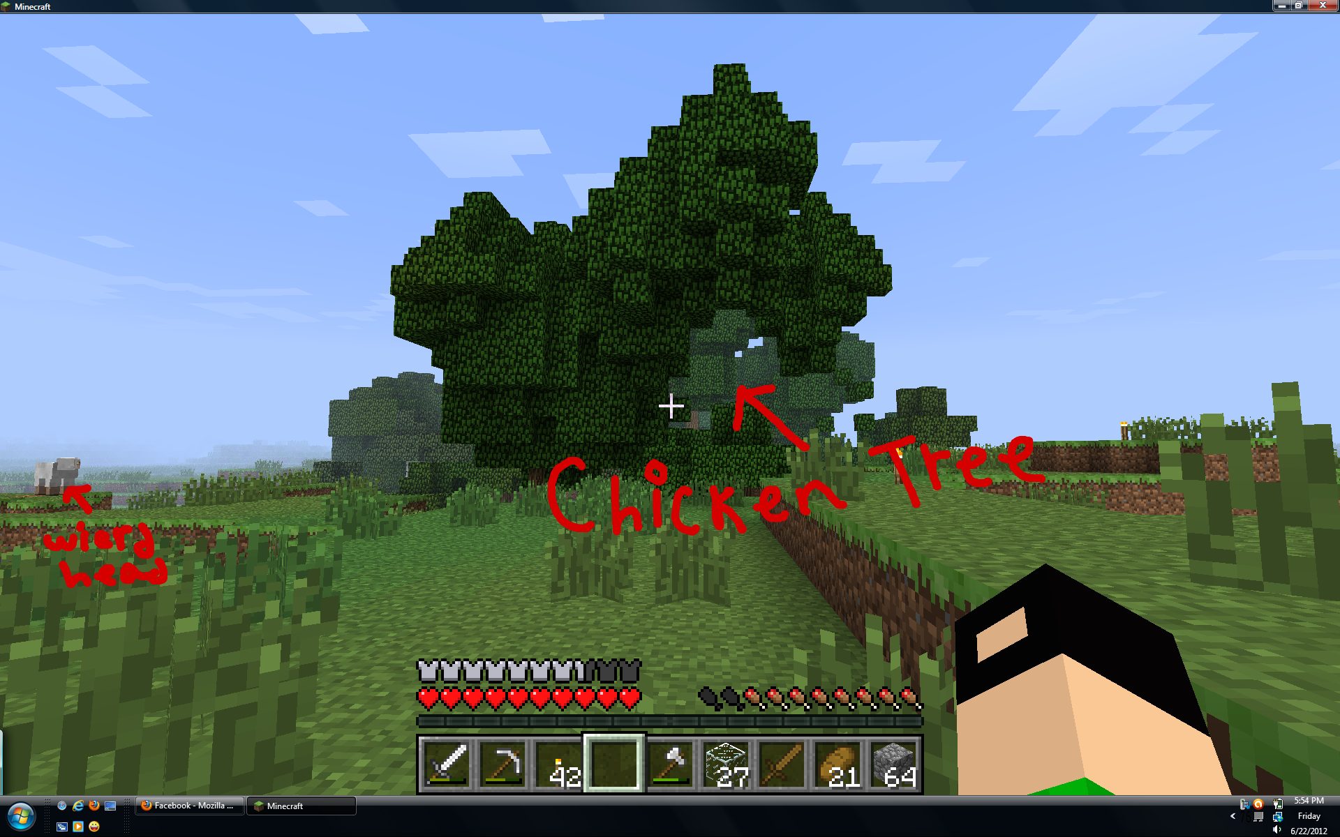 Minecraft Chicken Wallpaper Tree By