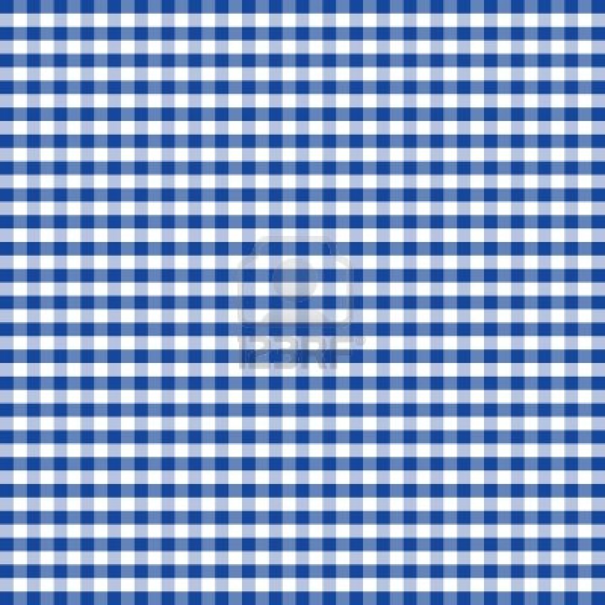 Blue Checkered Background Gingham Long