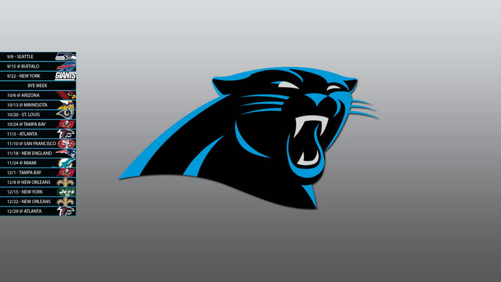 Carolina Panthers 2013 Schedule Wallpaper by SevenwithaT 1024x576