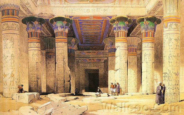 David Roberts Paintings The Ancient Egypt Egyptian