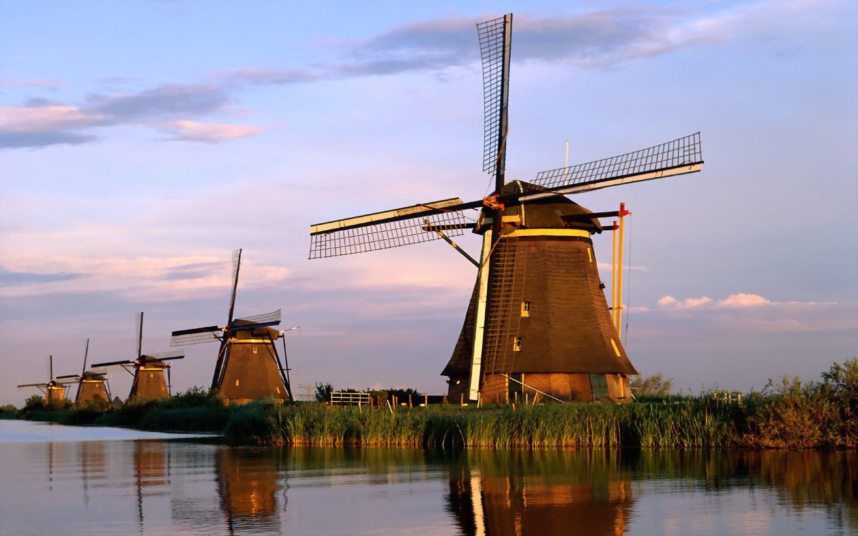 Dutch Windmills Wallpaper