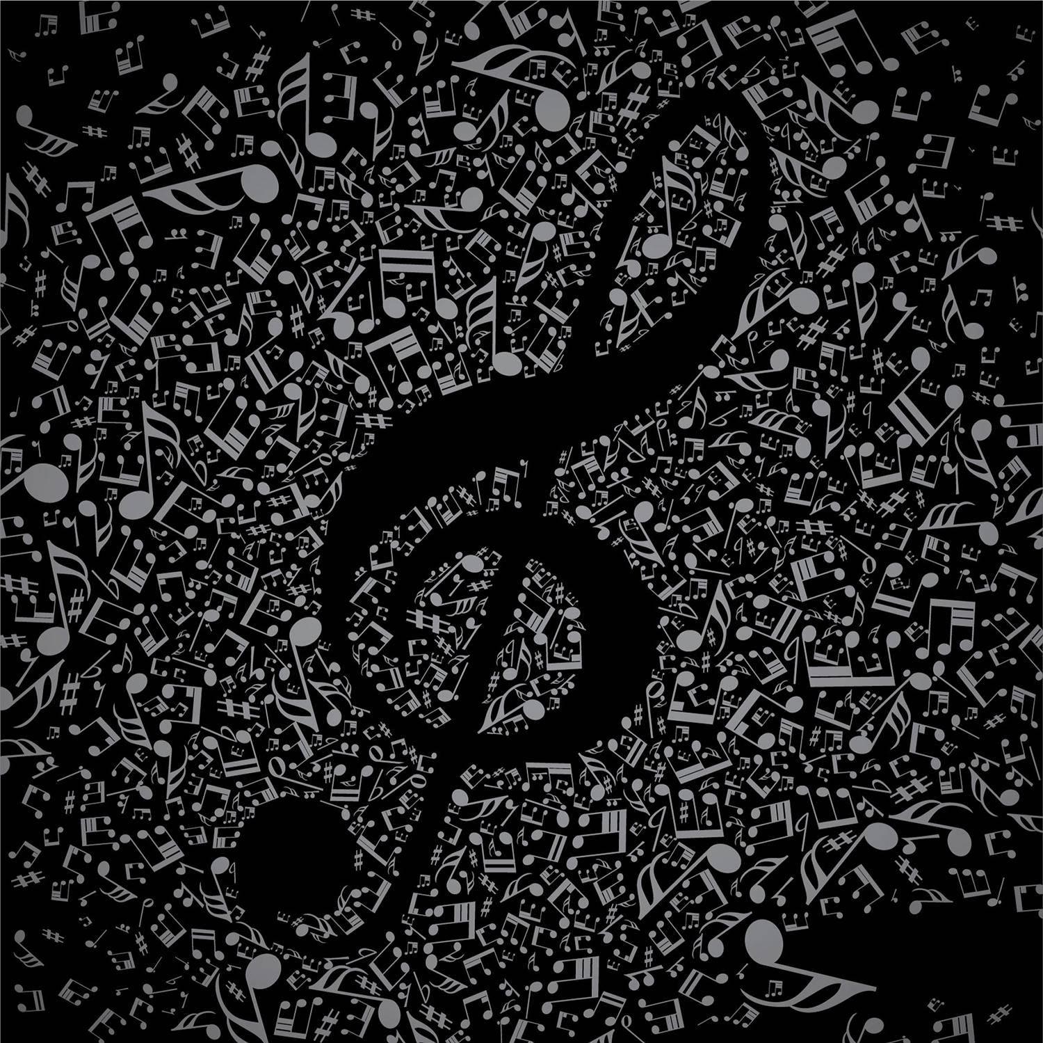Minimalist Cute Music Treble Clef And Symbols Wallpaper