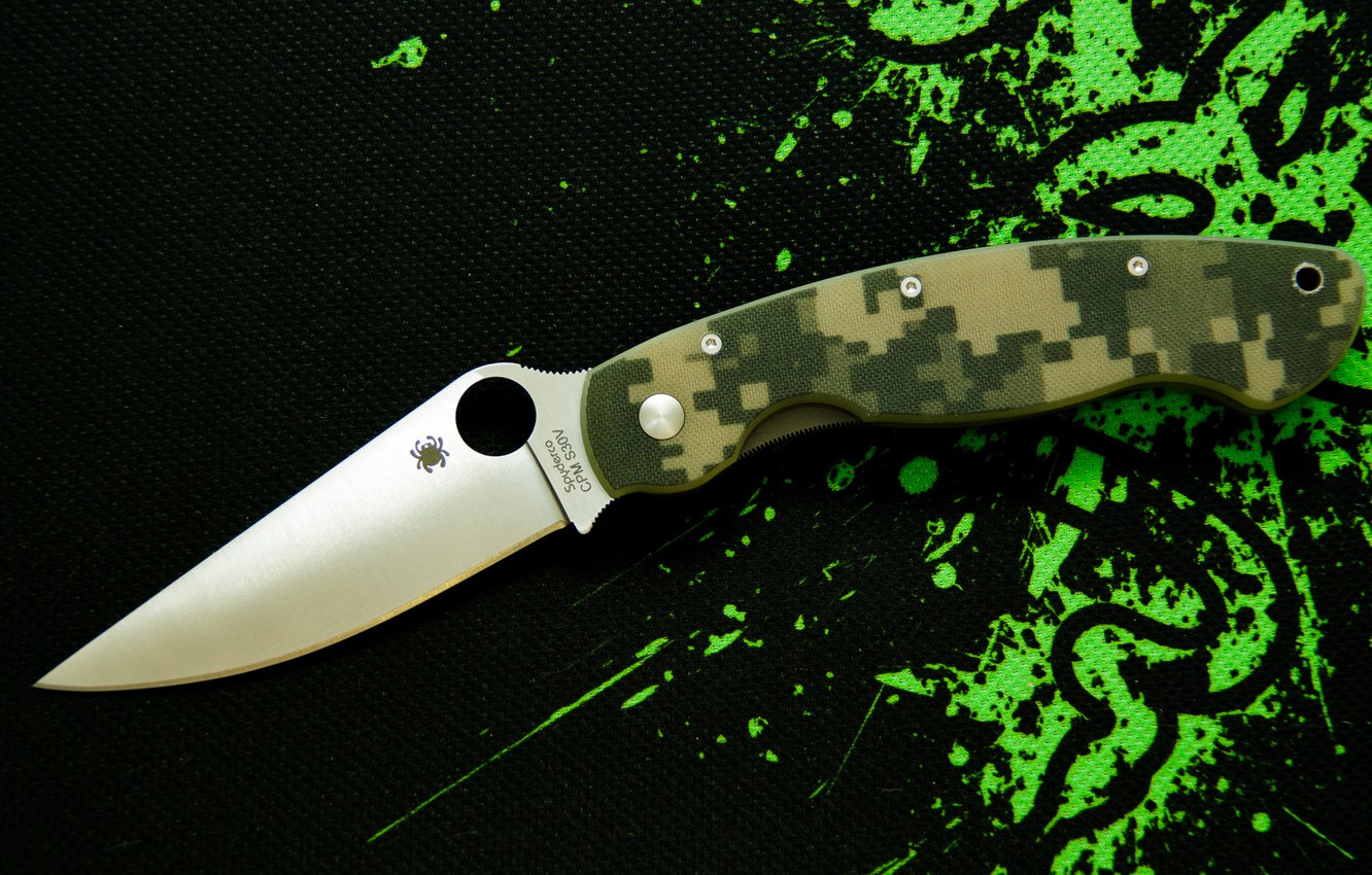 Wallpaper Blade Knife Military Spyderco Image For Desktop