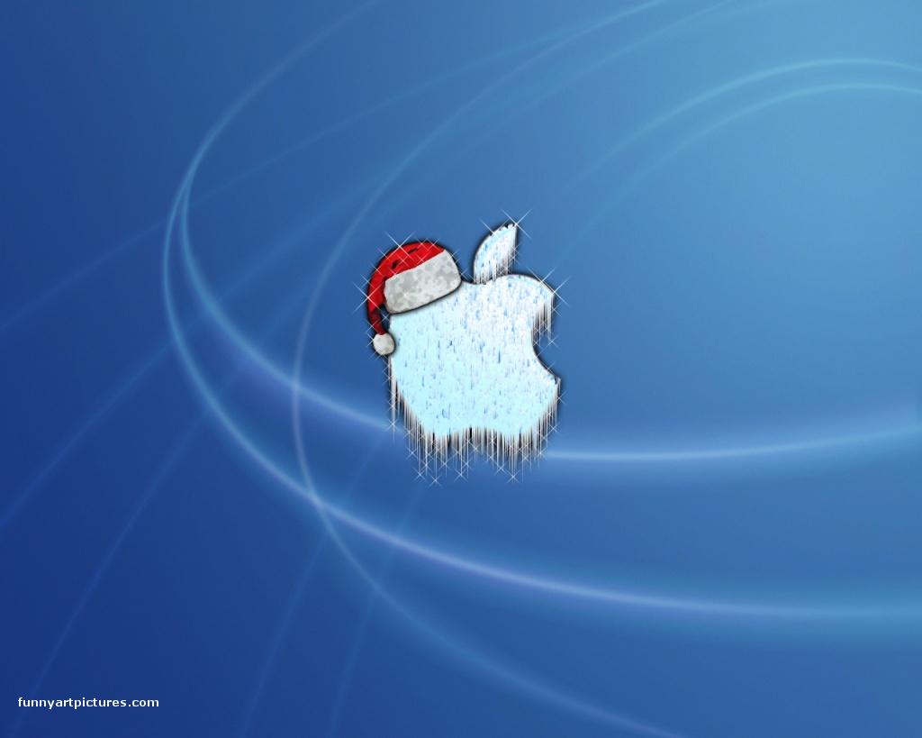 Desktop Wallpaper Apple Puter Christmas Funny Picture Pop Art