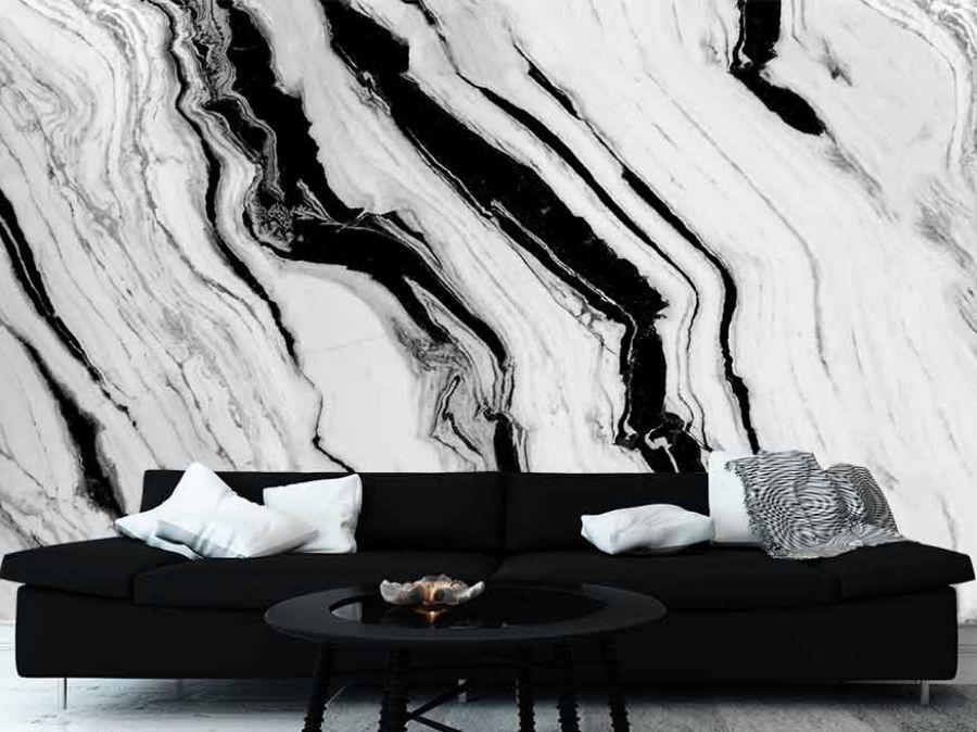Black And Grey Marble Wallpaper About Murals