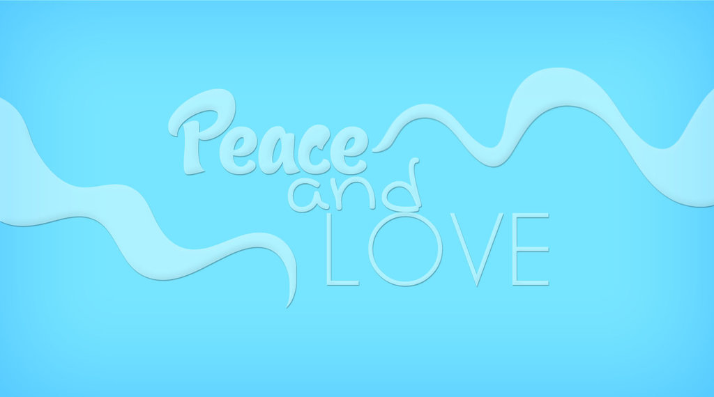 Wallpaper Peace and Love by MichNB on