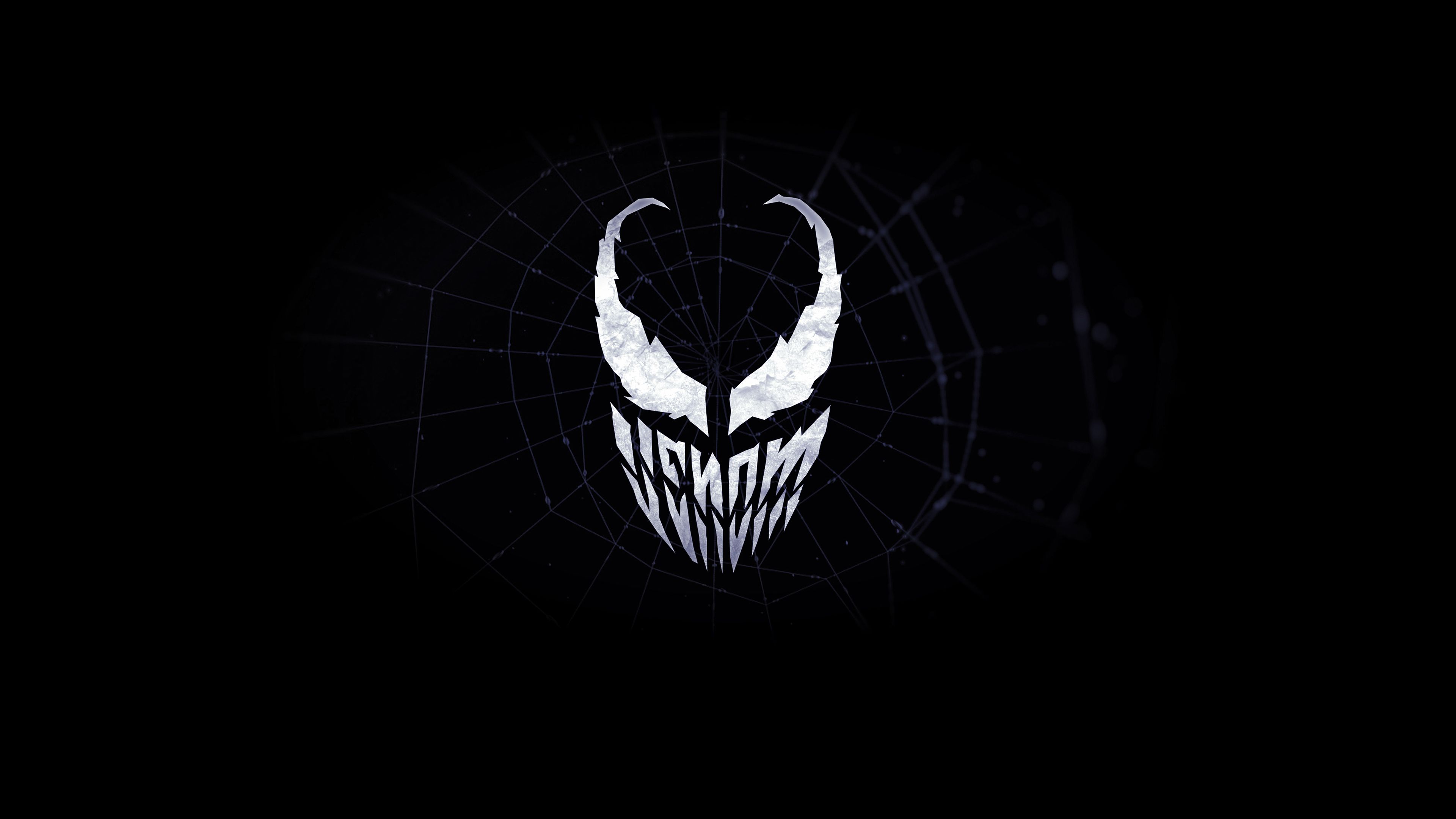 Venom Minimalist Logo 4k Wallpaper Superheroes