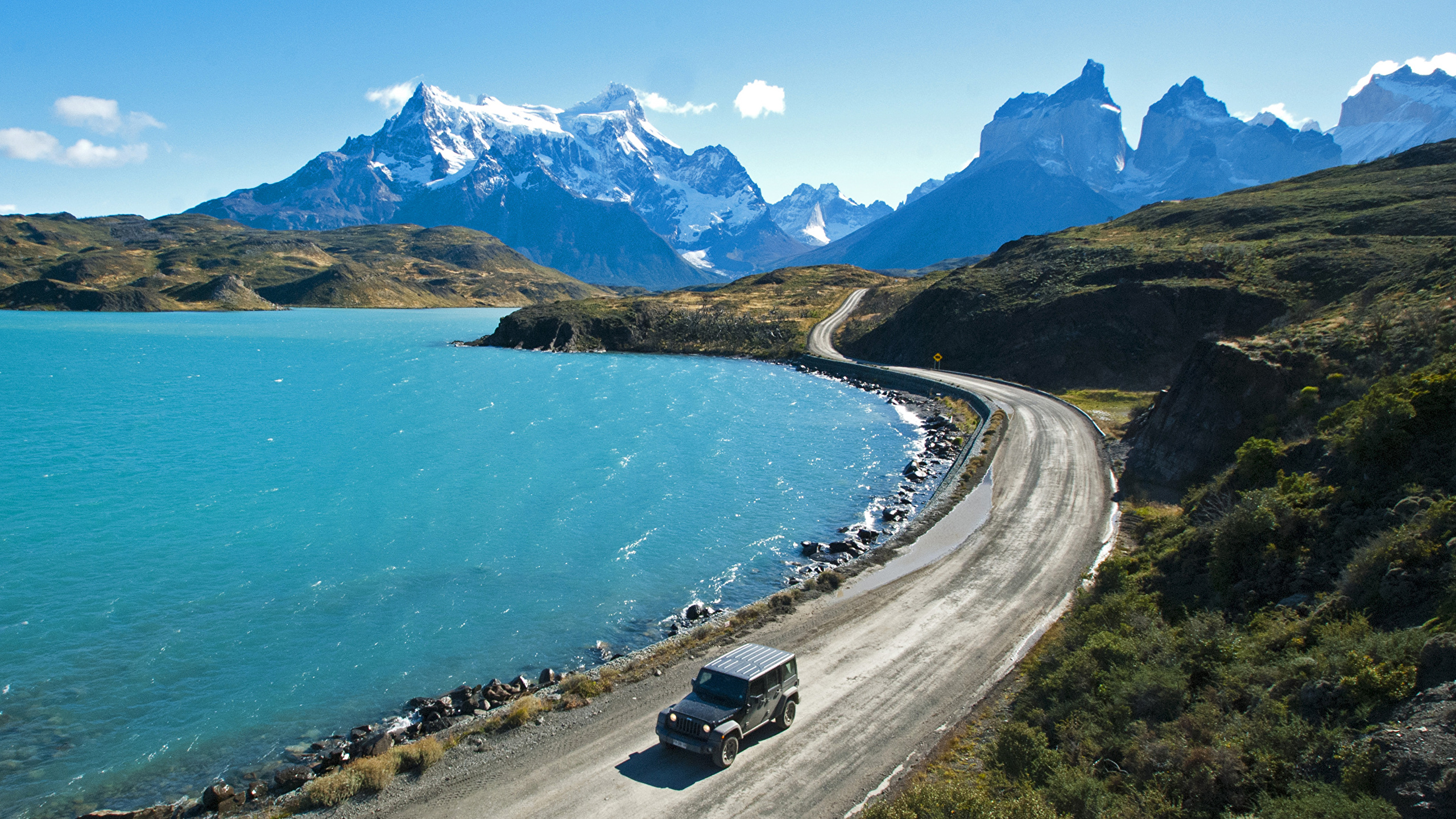 Photo Chile Pehoe Lake Patagonia Nature Mountains Roads