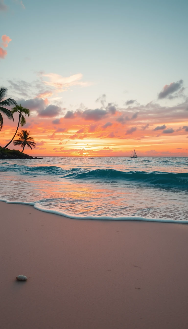 Background For Mobile Of Beach