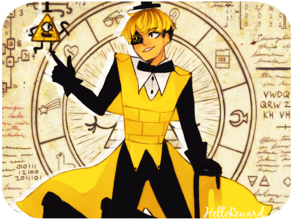 Bill Cipher from Gravity Falls by HelloReward on