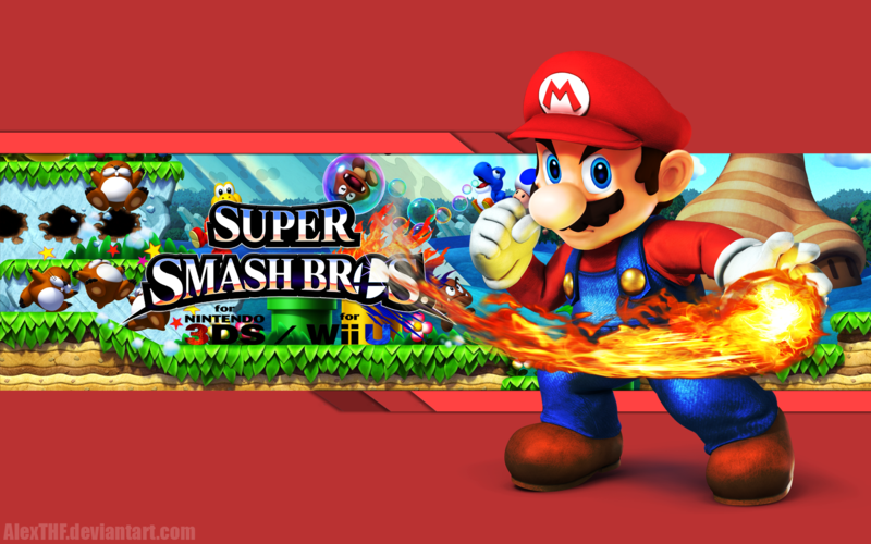 Mario Wallpaper Super Smash Bros Wii U 3ds By Alexthf