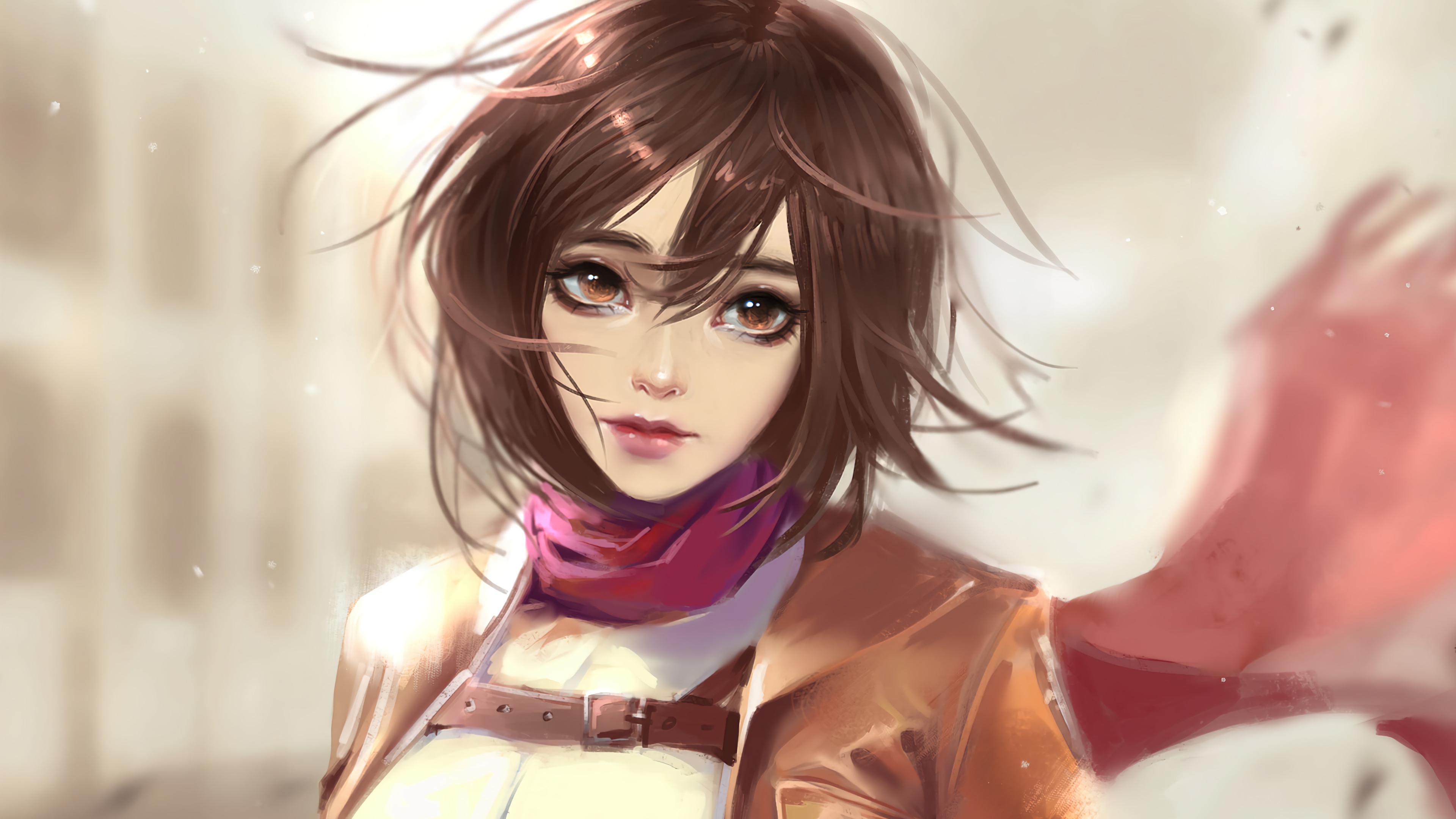 Mikasa Ackerman Attack On Titan 4k Phone iPhone Wallpaper 3361a
