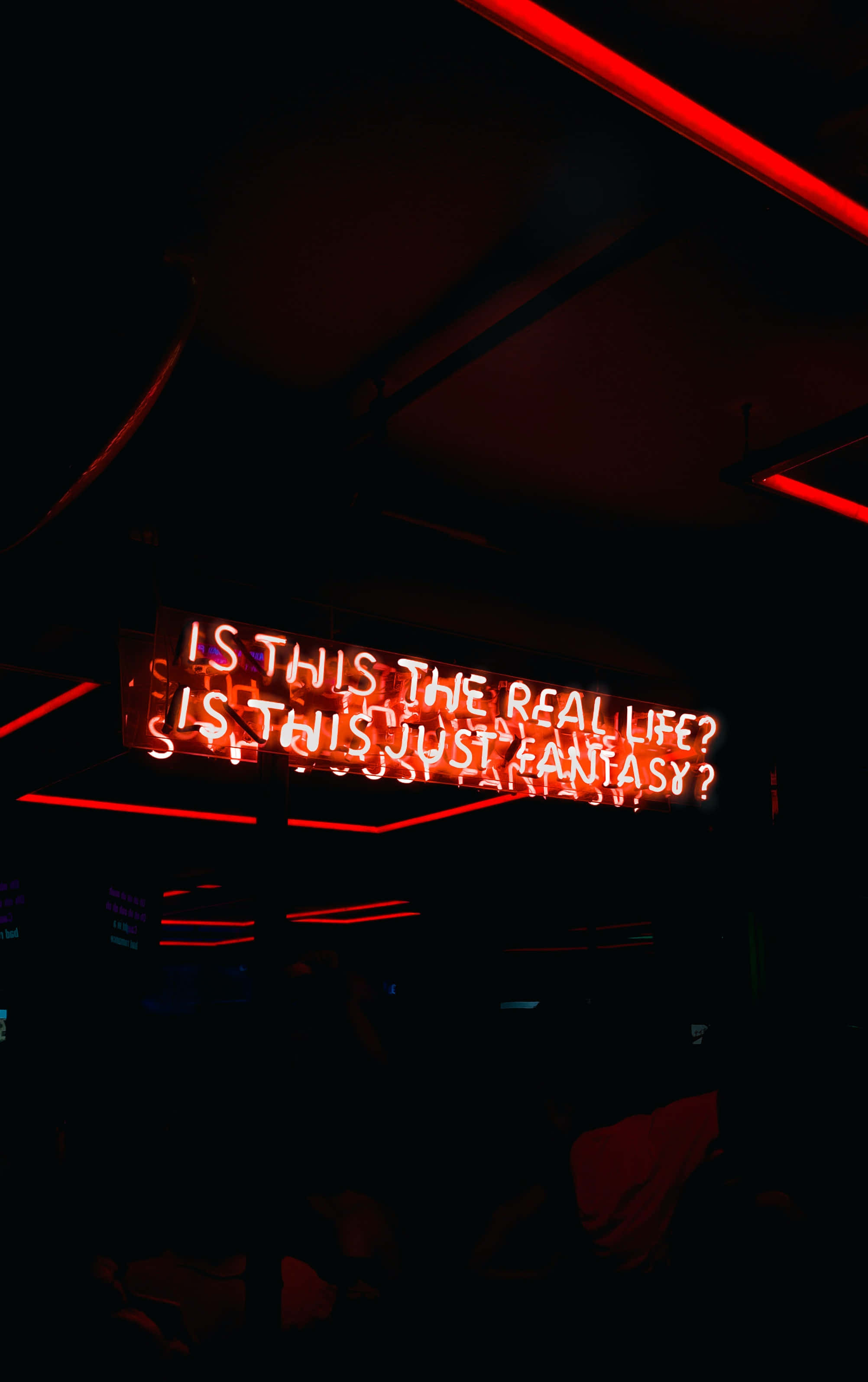 Neon Red Aesthetic Wallpaper