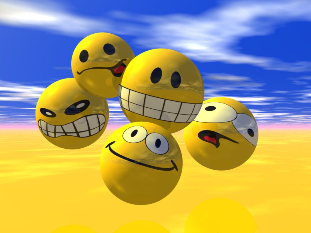 3d Emoticons Smileys HD Desktop Wallpaper