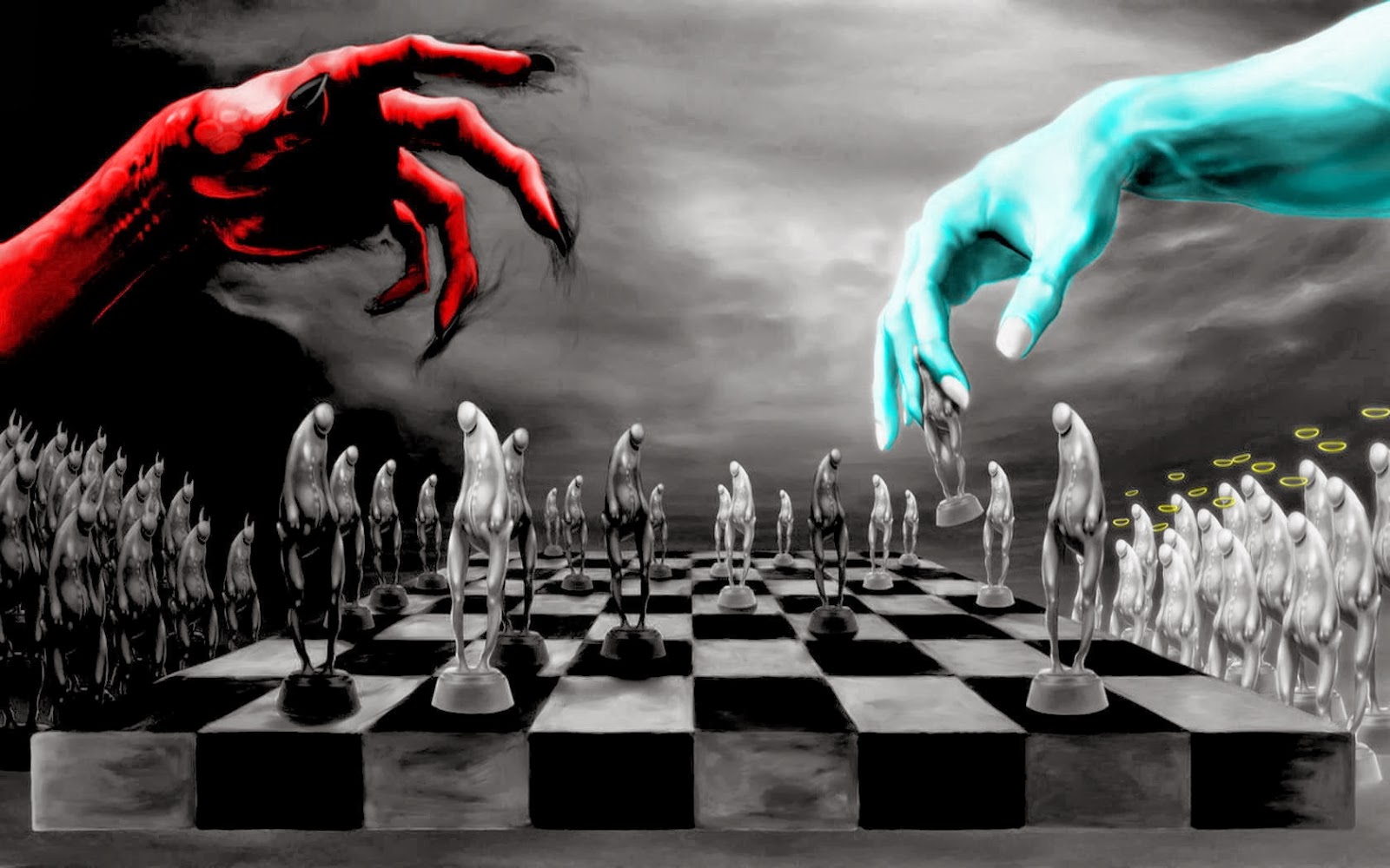 3D Chess Board for your #Desktop #Background